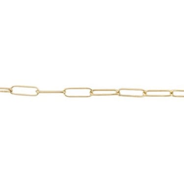 Endless Bracelet - Yellow Gold Elongated Rectangle Chain (2mm) (currently out of stock)