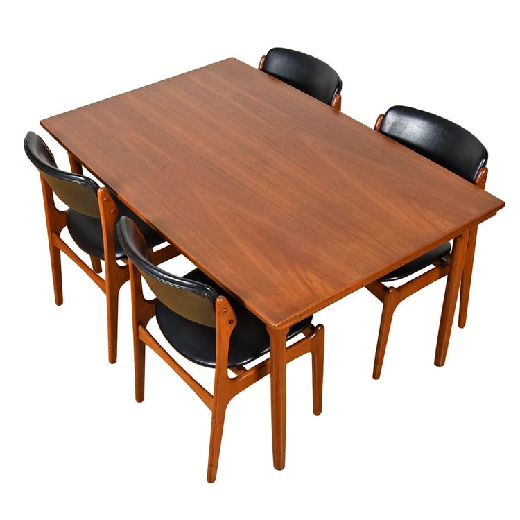 Mid-Size to Large Expandable 101&#8243; Danish Teak Dining Table