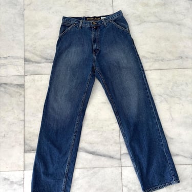 90s Y2K Nautica Jeans Baggy Cargo Pocket Blue Grunge Skater Men’s 33X34 