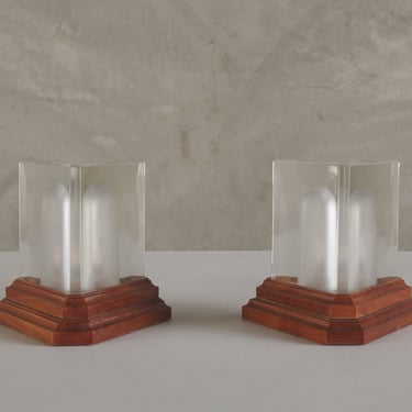 ALESSANDRO MENDINI 'PRISMA' TABLE LAMPS FOR FIDENZA VETRARIA, C1975, ITALY
