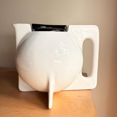 Vintage Teapot Memphis-Style Porcelain Pottery  Bauhaus Modernist 