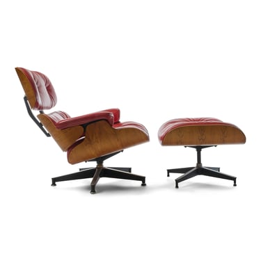Eames Leather Lounge Chair by Charles &amp; Ray Eames for Herman Miller, 1956