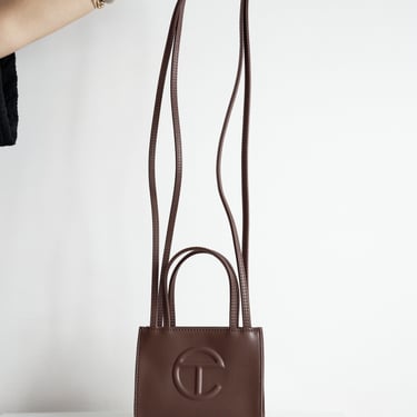 'Small Shopping Bag' Brown Crossbody