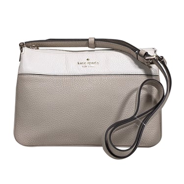 Kate spade - Beige & Cream Pebbled Leather Crossbody Bag