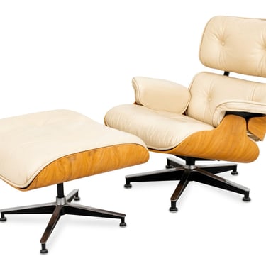 Eames Style Bentwood Lounge Chair and Ottoman