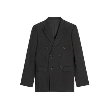 Celine Wool Gabardine Striped Jacket Men