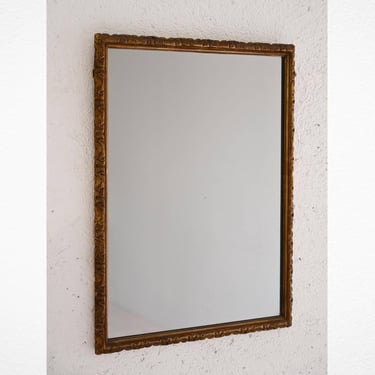 1950s Scandinavian Mirror with Carved Wooden Frame – Ekströms AB 