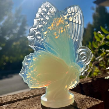 FRENCH DECO Art Glass Butterfly - Sabino Paris 