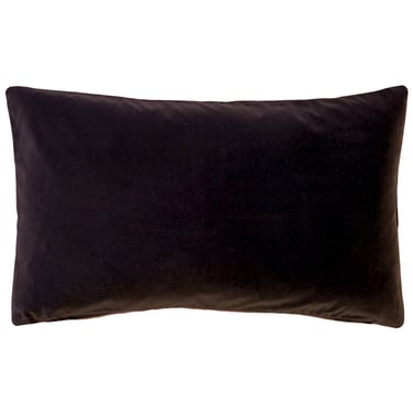 Castello Espresso Velvet Pillow 12x20