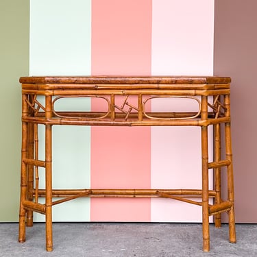 Bamboo Chippendale Console