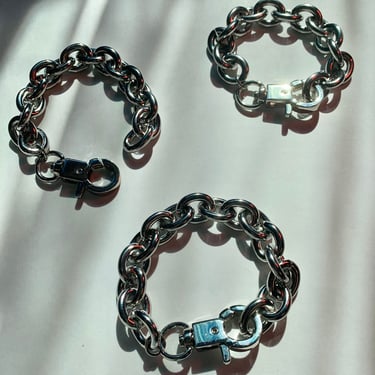 Chunky chain bracelet, thick chain bracelet, chunky hardware, punk chain bracelet, grunge chain bracelet 