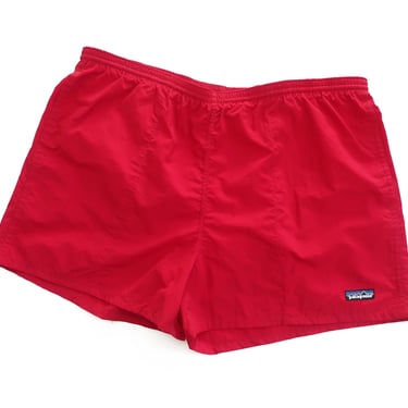vintage Patagonia shorts / hiking shorts / 1990s Patagonia red baggies swim hiking shorts XL 