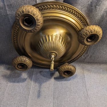 Antique Brass Pan Light