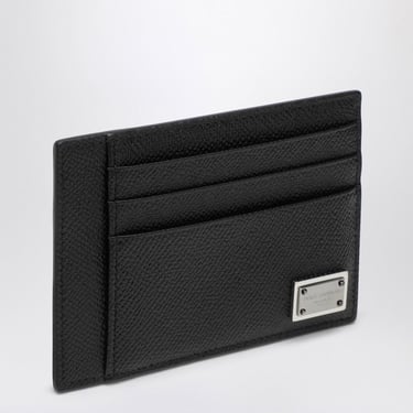 Dolce&Gabbana Black Card Holder With Logo Plaque Men