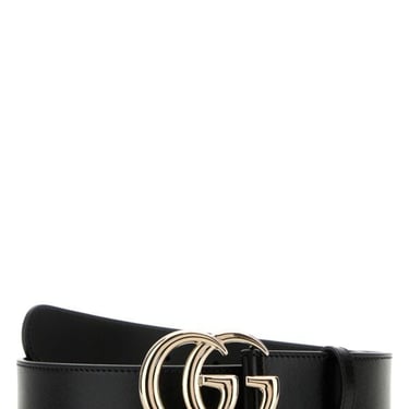 Gucci Woman Black Leather Belt