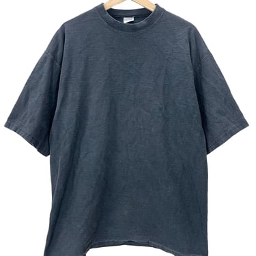 Vintage 90's Anchor Blue Blank Black Striped T-Shirt L
