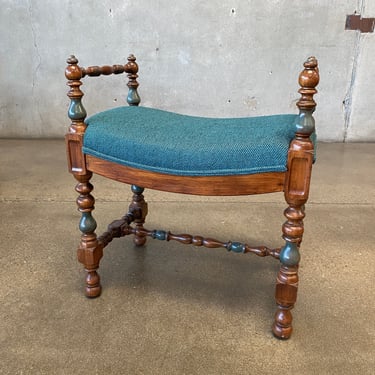 Antique Carved Bench Stool, Early 19th Century France