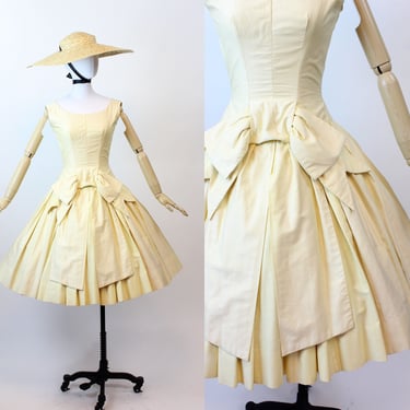 1950s 1955 documented SUZY PERETTE BOW dress xs | new spring summer 