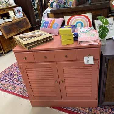 Paul - vintage pink cabinet I console I side table 