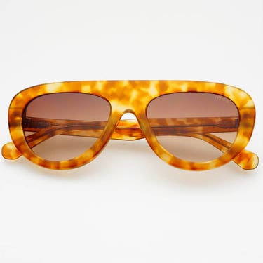 Jetsetter Acetate Aviator Sunglasses - Honey Tortoise