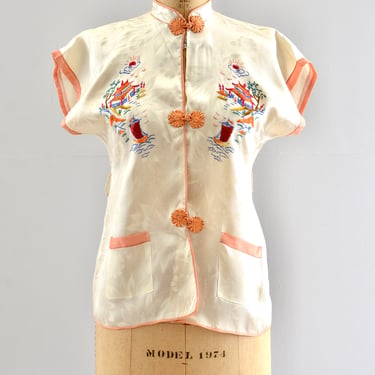 Vintage 1940s Oriental Top