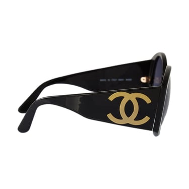 Chanel Jumbo Black Logo Sunglasses