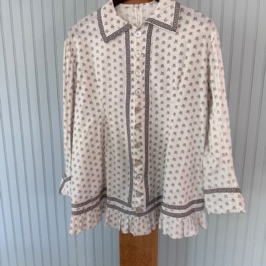 Photo Hanger Sale! Edwardian White Button Up Blouse