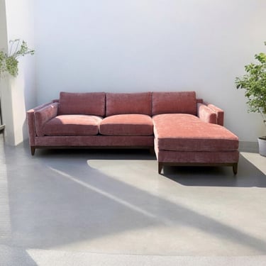 Lisette Sofa in Bianca Rosewood