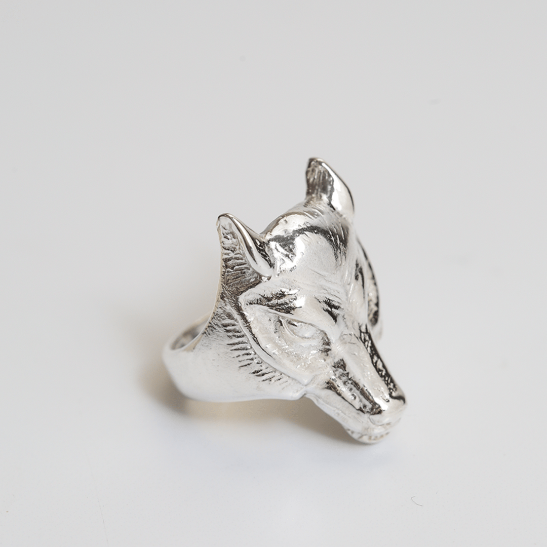 WOLF HEAD RING STERLING SILVER | Ritual Ritual | Philadelphia, PA