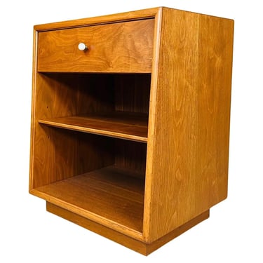 Kipp Stewart for Drexel Mid Century Walnut Nightstand 