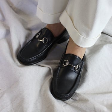 Vintage Petite Gucci Leather Loafers