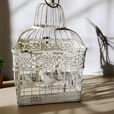 Upcycled Bird Cage Wedding Table Decor Decorative Bird Cage French Country Decor Cottagecore Decor Unique Centerpiece Vintage Home Decor 