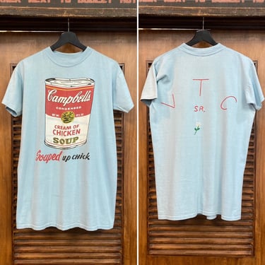 Vintage 1960’s Campbell’s Soup “Souped Up Chick” Pop Art Cotton T-Shirt, 60’s Andy Warhol, 60’s Tee Shirt, Vintage Clothing 