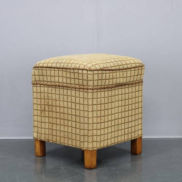 1930s Art Deco Tabouret , Czechoslovakia / Vintage Tabouret 