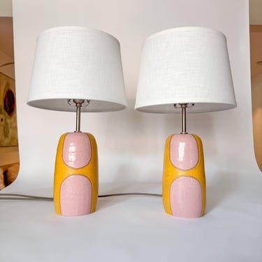 Mustard and Pink - Lamp set