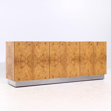 Milo Baughman for Thayer Coggin Mid Century Burlwood Credenza - mcm 