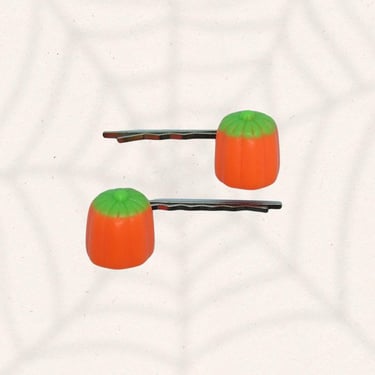 Pumpkin Candy Hair Clips Halloween Candies Bobby Pin Barrette Clip 