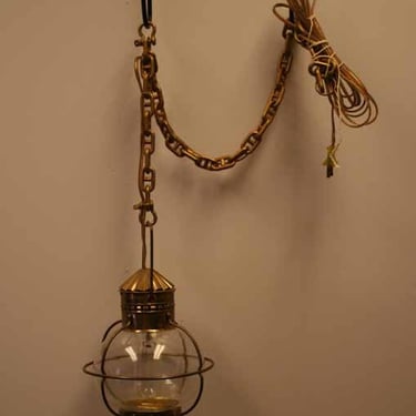 Onion Lamp w/electricity & chain