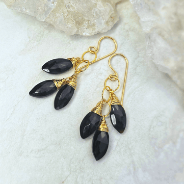 James + Jezebelle | Black Spinel Cluster Drops