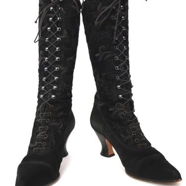 Timothy Hitsman Suede Embroidered Boots