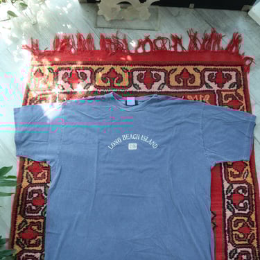 Vintage Long Beach Island  Graphic Tee - Blue Jersey Shore Tshirt