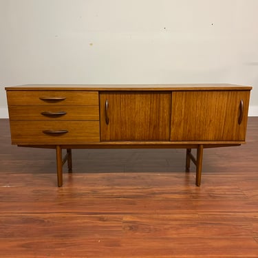 Vintage Mid-Century Sliding Door Teak Sideboard