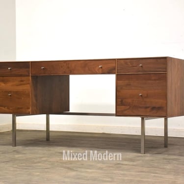 Room and Board Walnut Hudson Executive Desk 