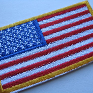 vintage American flag embroidered patch 1980s old glory appliqué 