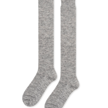 Shaggy Alpaca Over-The-Knee Sock in Oatmeal