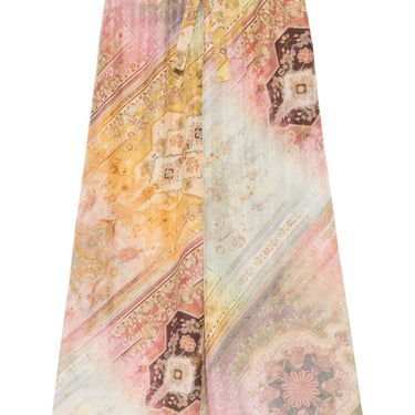 Zimmermann Women Tallow Printed Silk Trousers