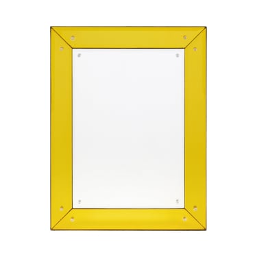 Yellow Philippe Starck Modernist Vintage Mirror