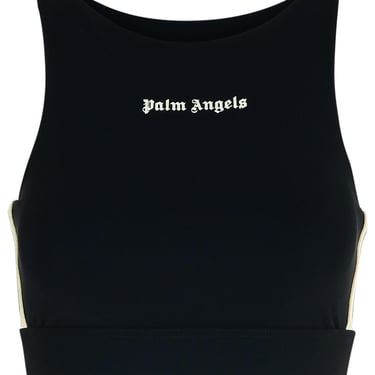 Palm Angels 'Training' Black Polyamide Blend Top Woman