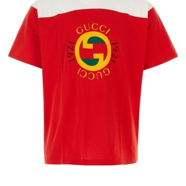 Gucci Man Red Cotton T-Shirt