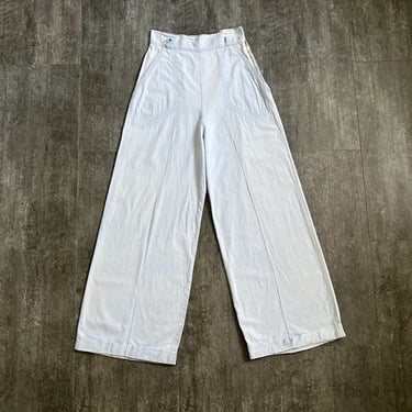 Late 1930s sportswear pants . vintage 30s pants . 25-26 waist 